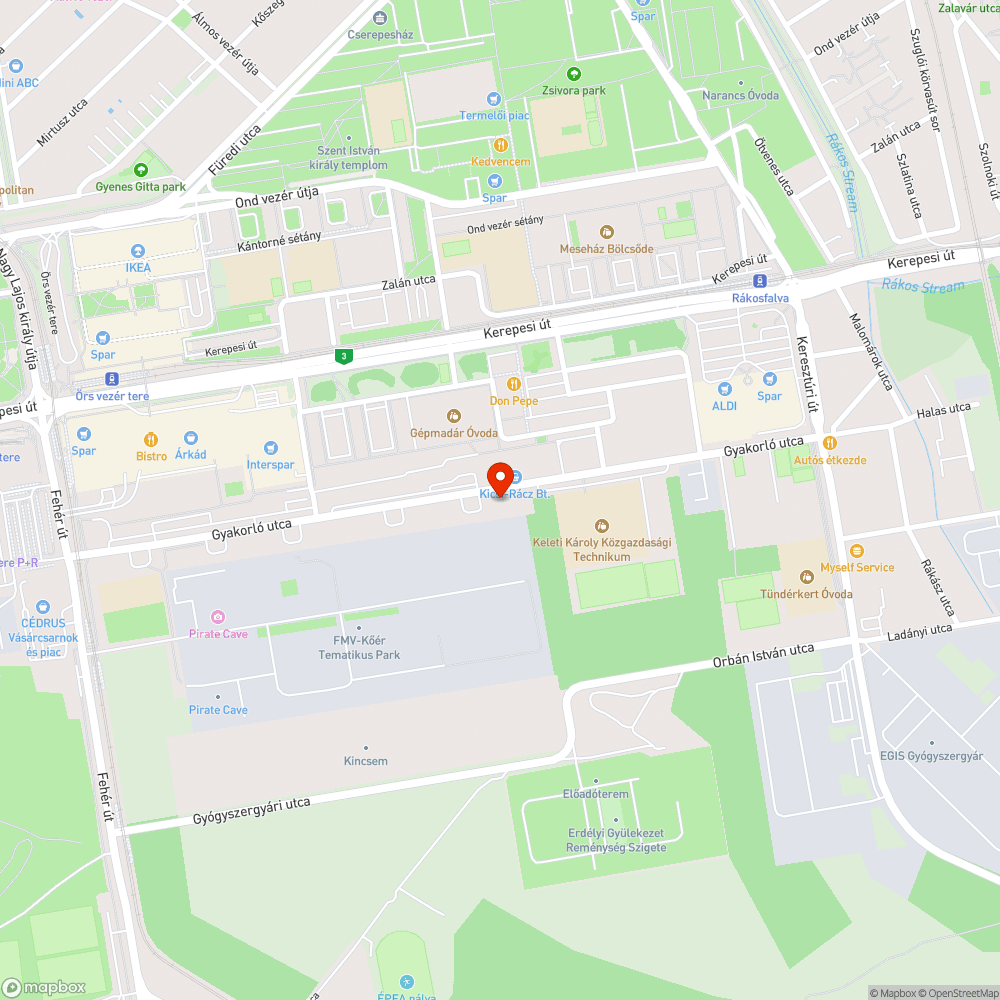 Patkányok bejelentés helye