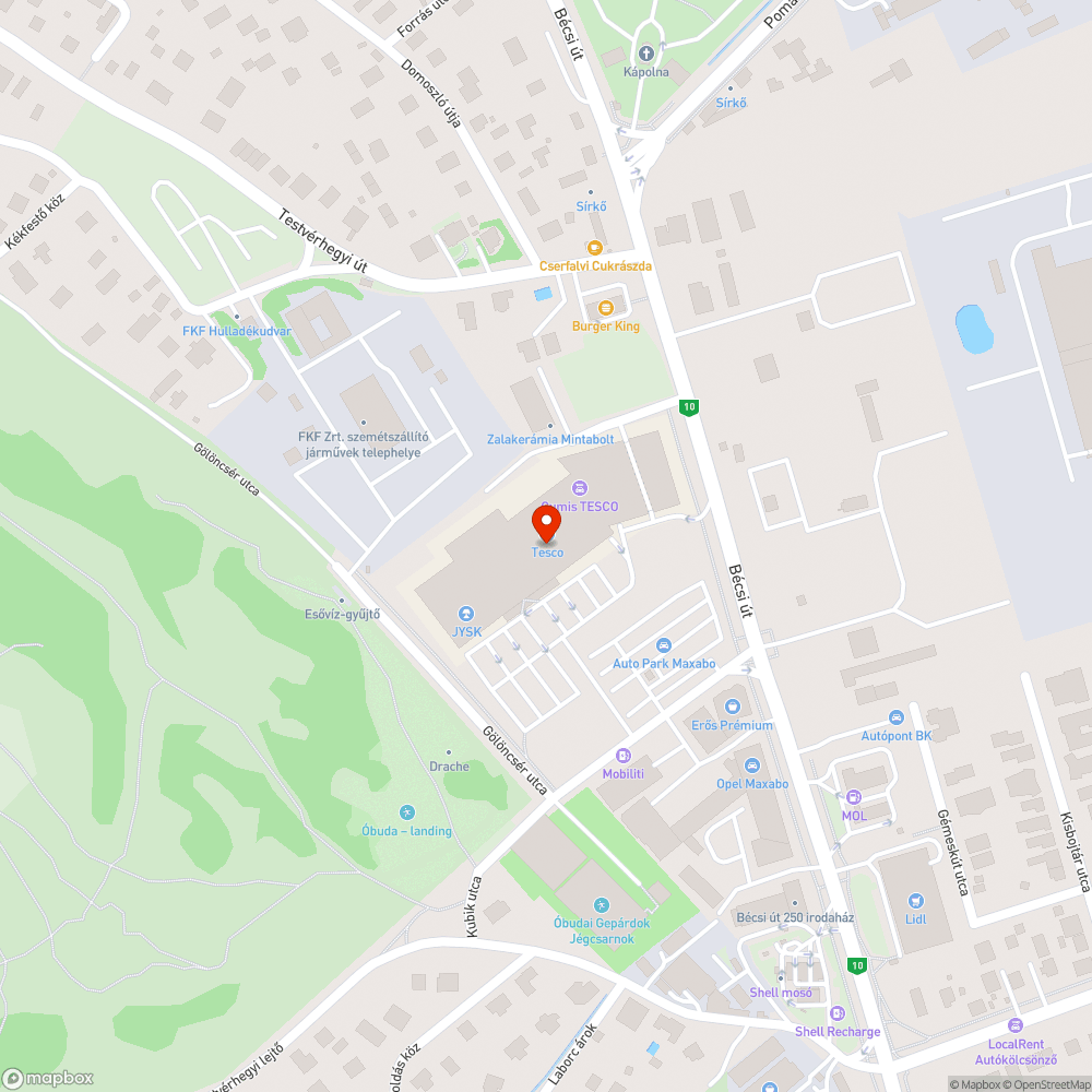 Tesco mélyparkolóban villog a vészkijáratjelző lámpa bejelentés helye