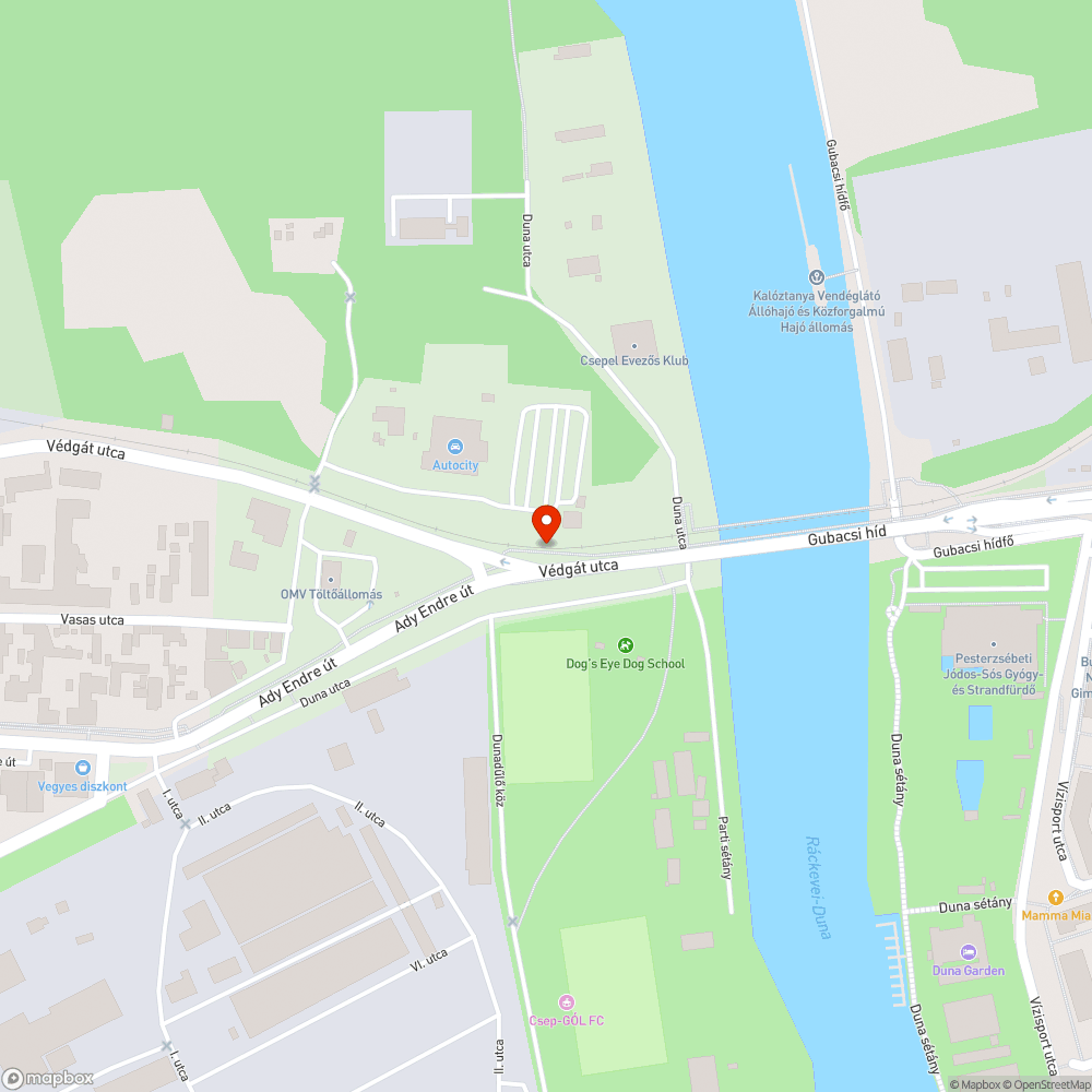 Gazdátlan kuka Gubacsi híd bejelentés helye