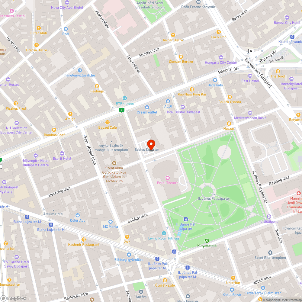 Kiálló fém a járdán bejelentés helye