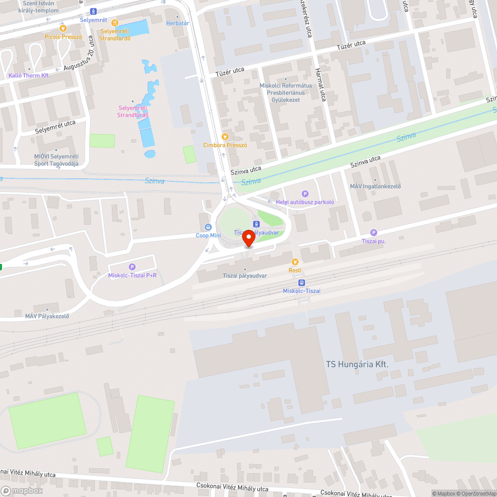 Szeméttel teli esővíz csatorna 1 bejelentés helye