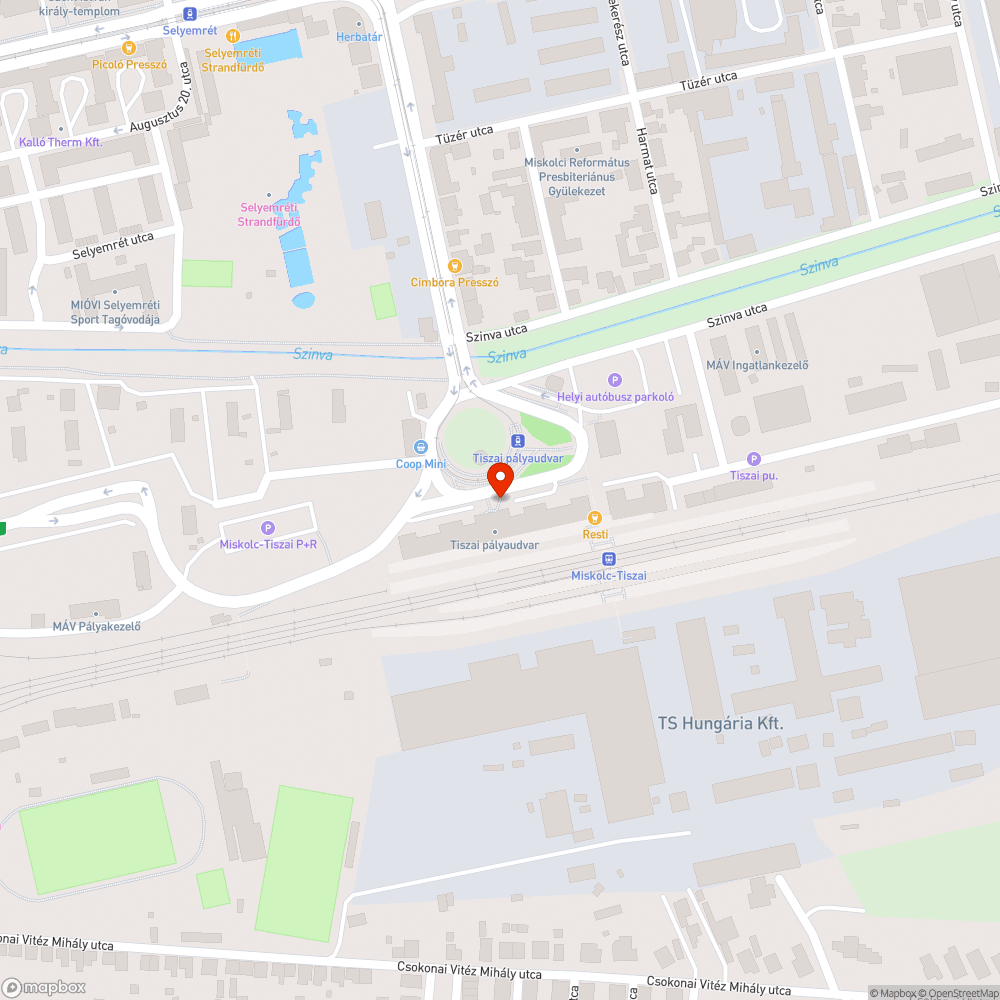 Szeméttel teli esővízcsatorna 2 bejelentés helye