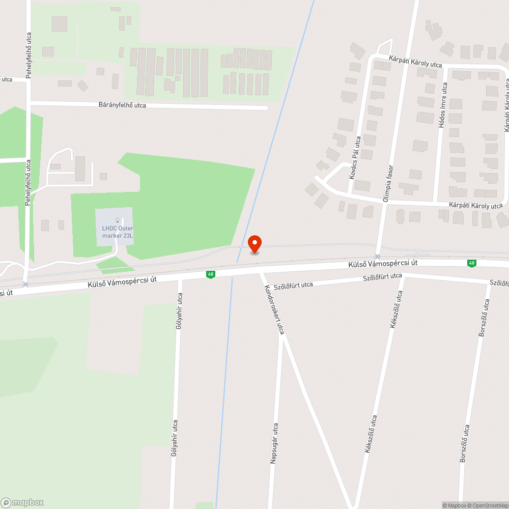 Gyalogos átjáró hiánya bejelentés helye