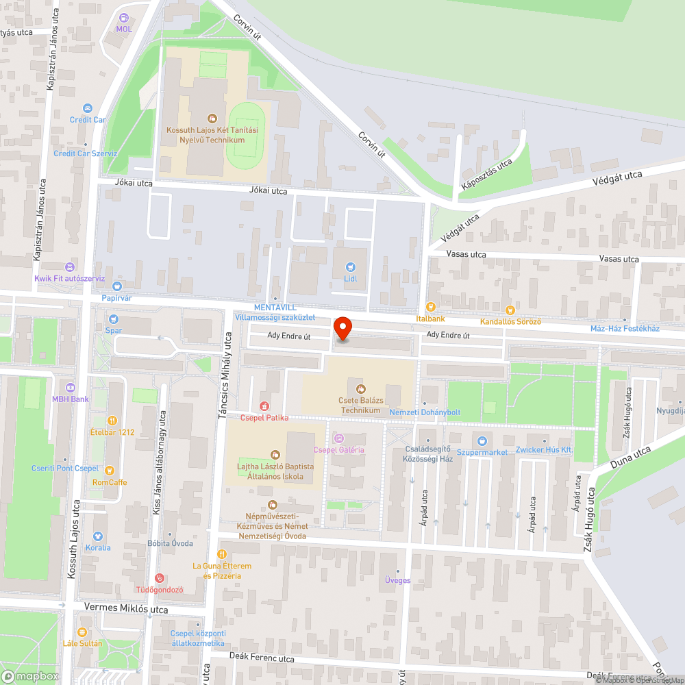 Szemétkupac bejelentés helye