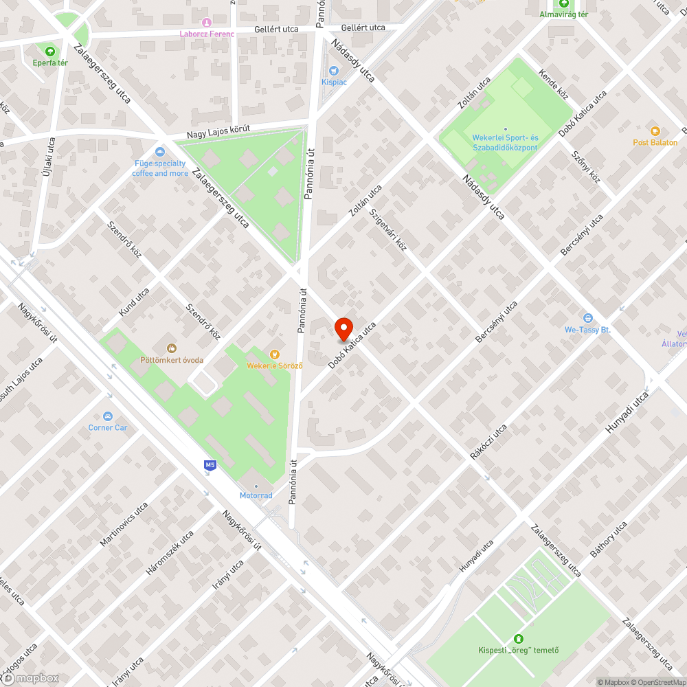 Roncs autó bejelentés helye