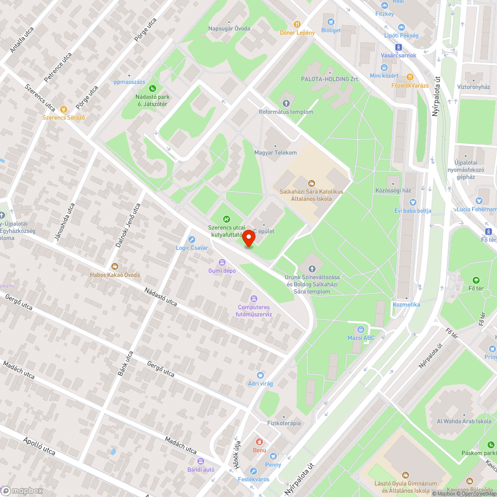 Nem elzárt tűzcsap bejelentés helye