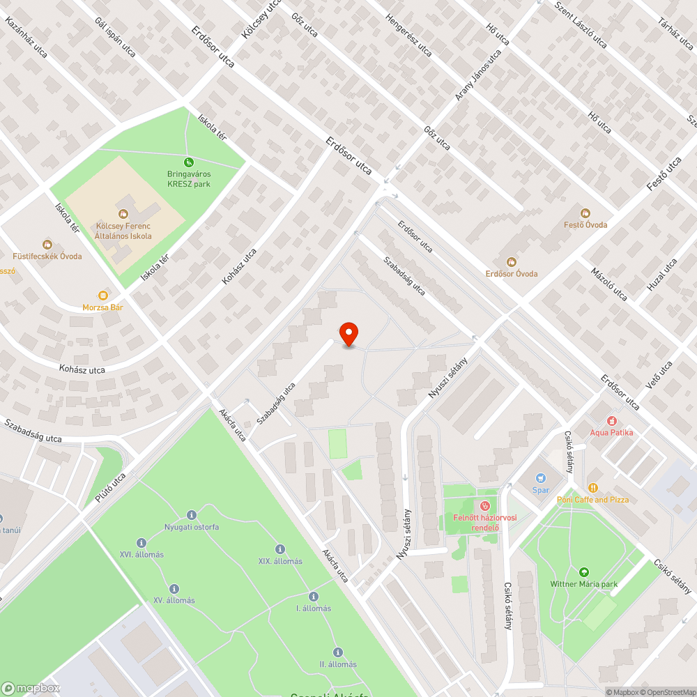 Használhatatlan mozgáskorlátozott parkoló bejelentés helye