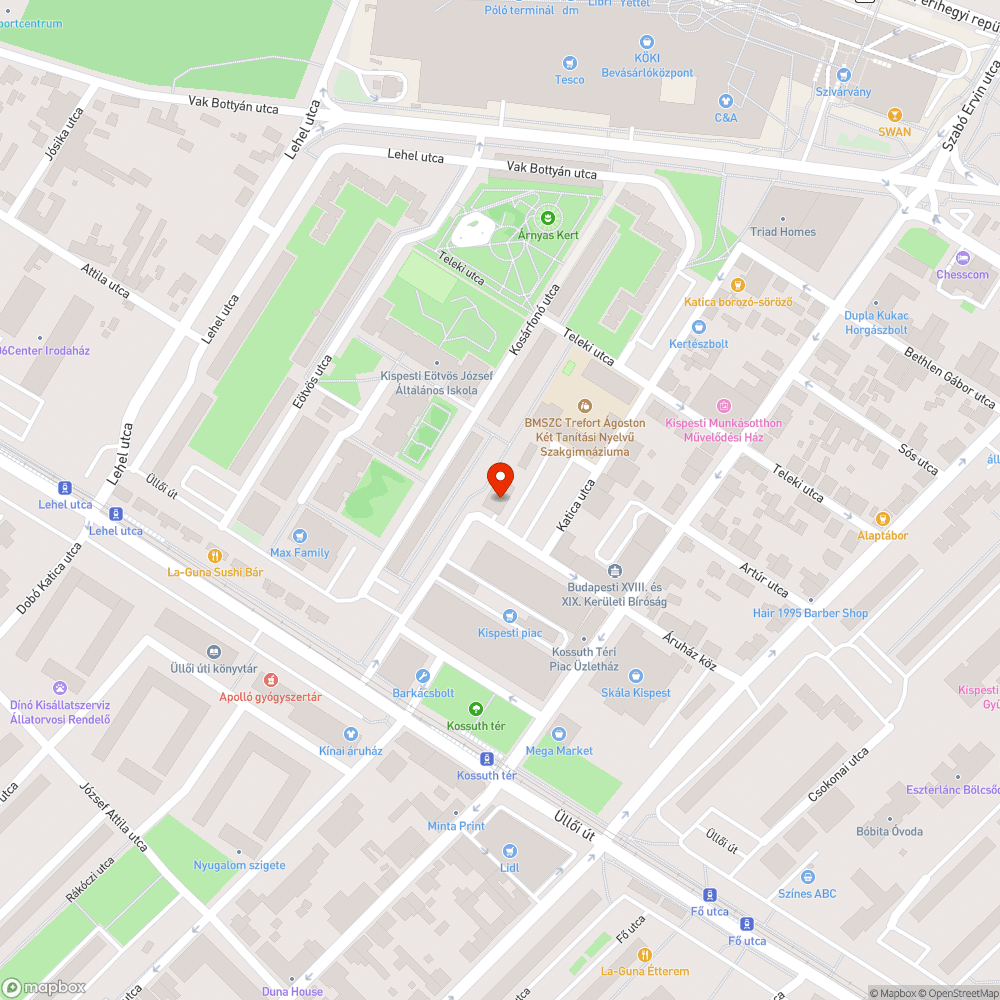 Megtisztelve bejelentés helye