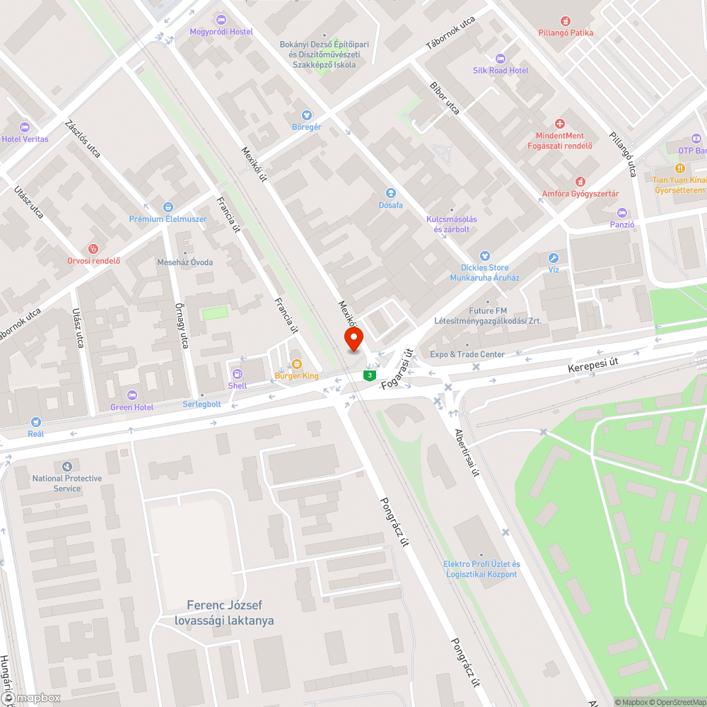 Szemetes zöldterület bejelentés helye