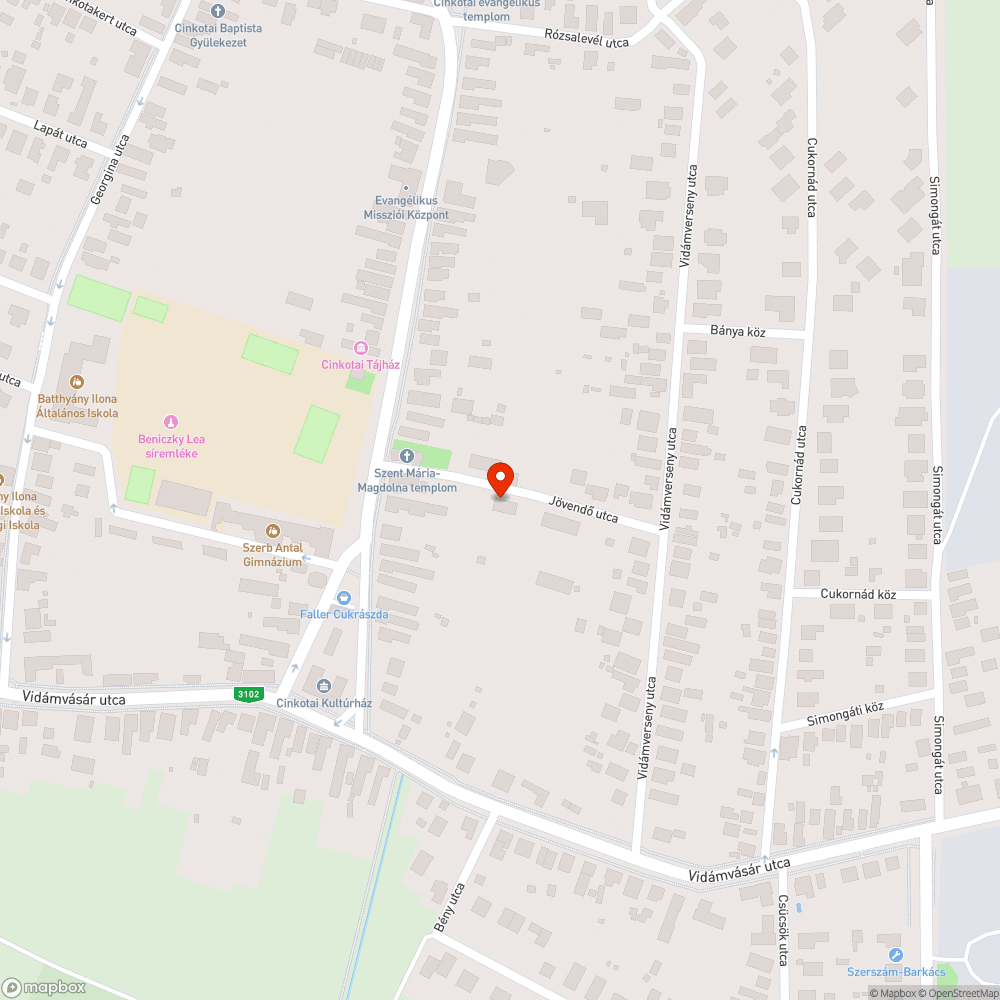 Elhagyatott autó a Jövendő utcában bejelentés helye