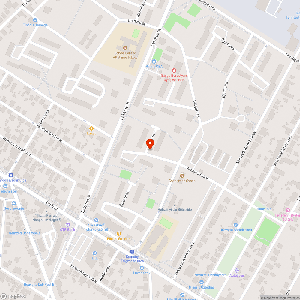 Balesetveszélyes járda bejelentés helye