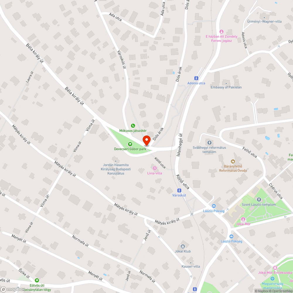 Zebra láthatatlansága bejelentés helye