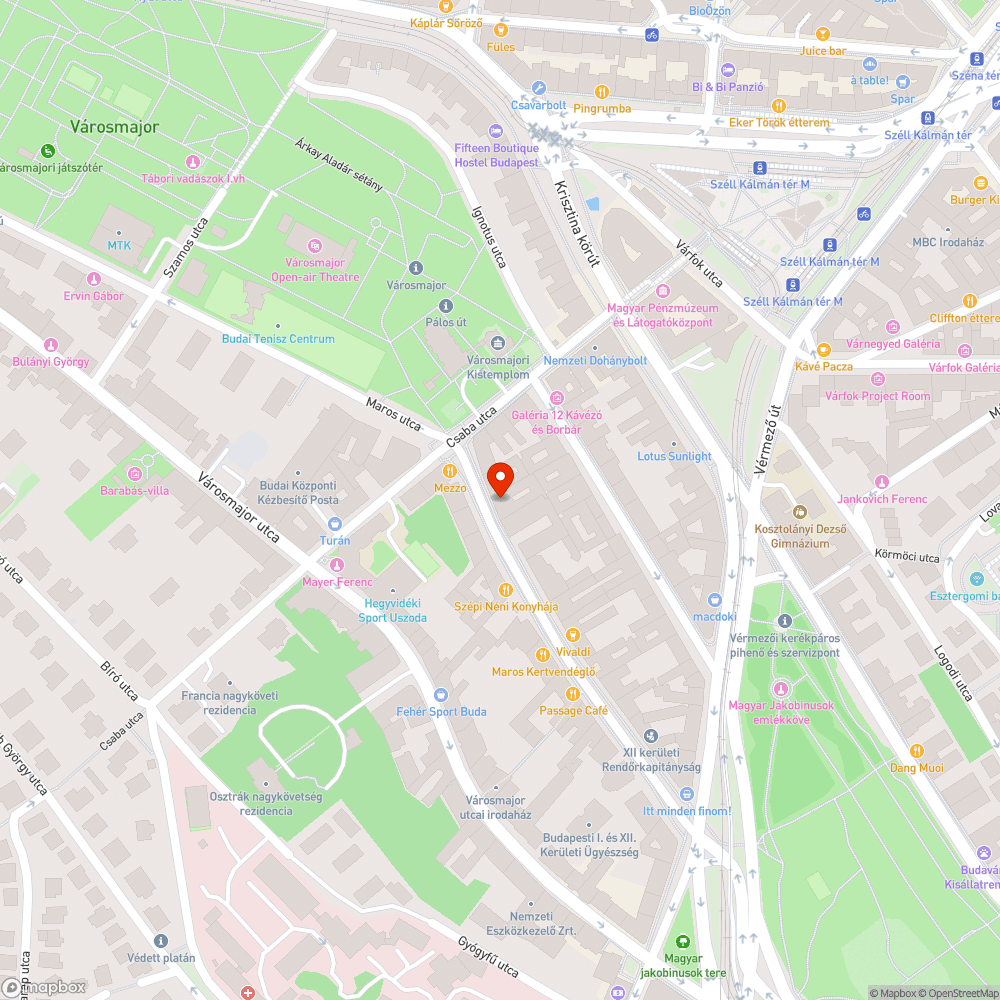 Konténer a járdán bejelentés helye