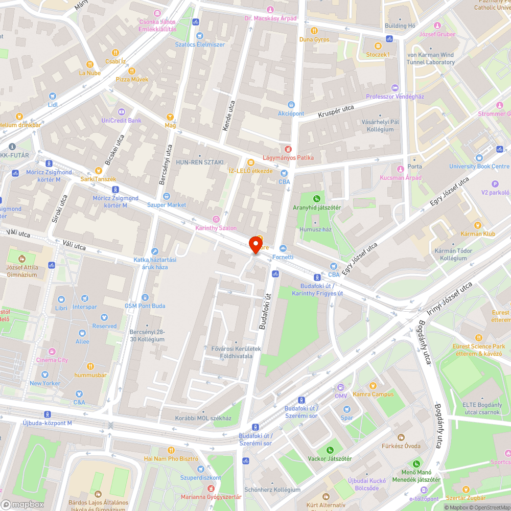 Graffitis megálló bejelentés helye