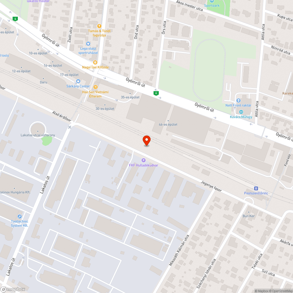 Benőtt növenyzet bejelentés helye