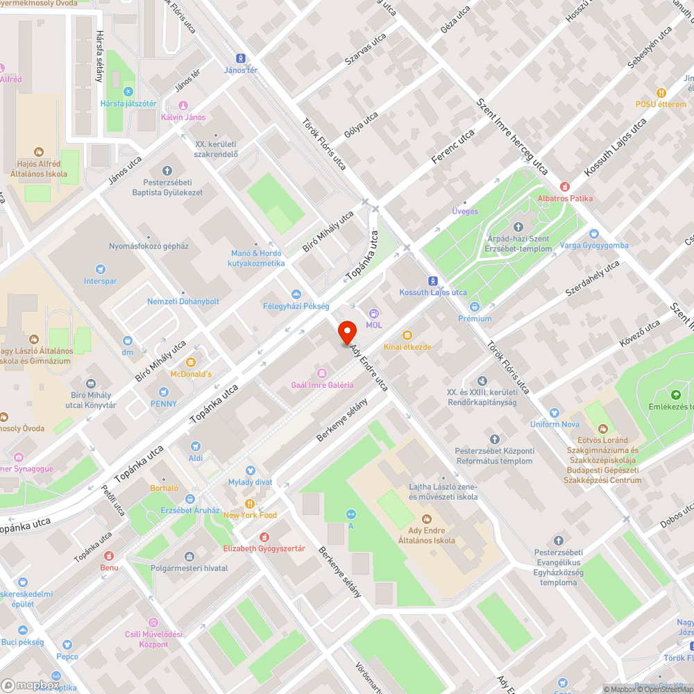 Évek óta hiányzó parkolásgátló oszlopok bejelentés helye