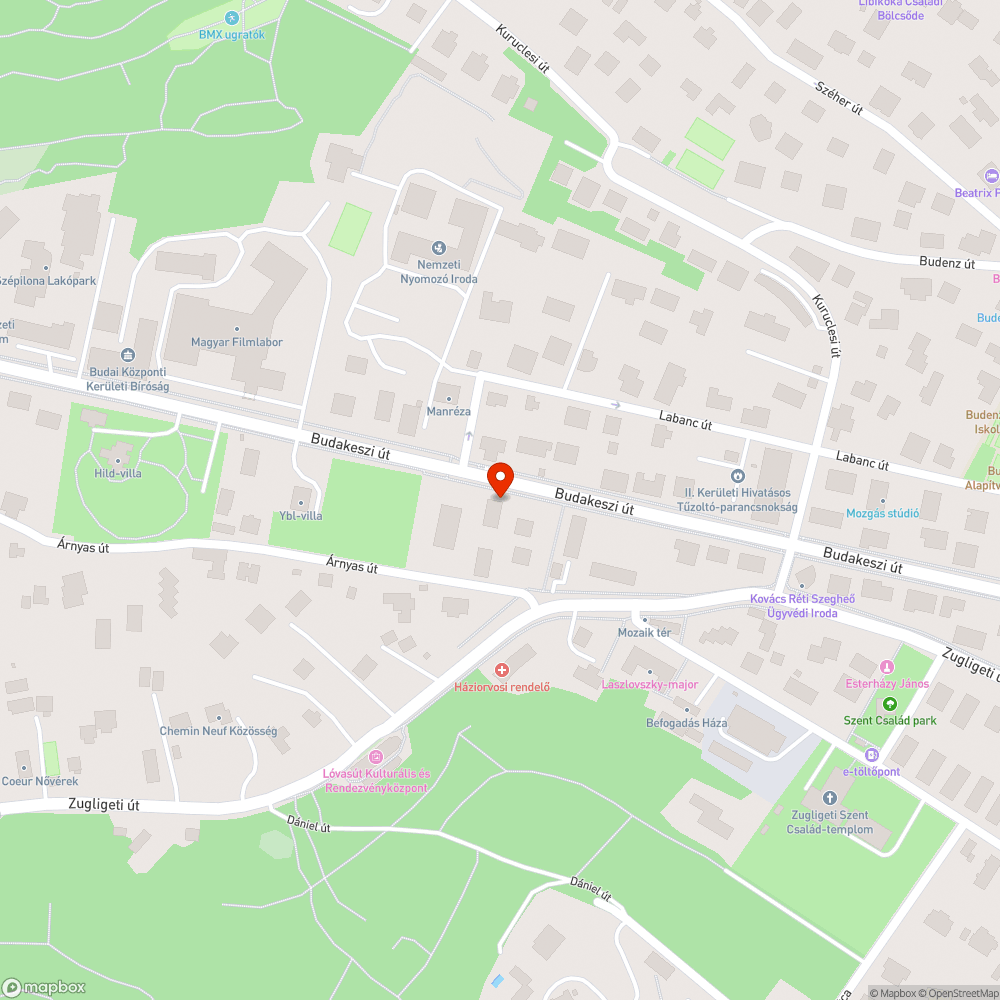 Elhagyott autó bejelentés helye