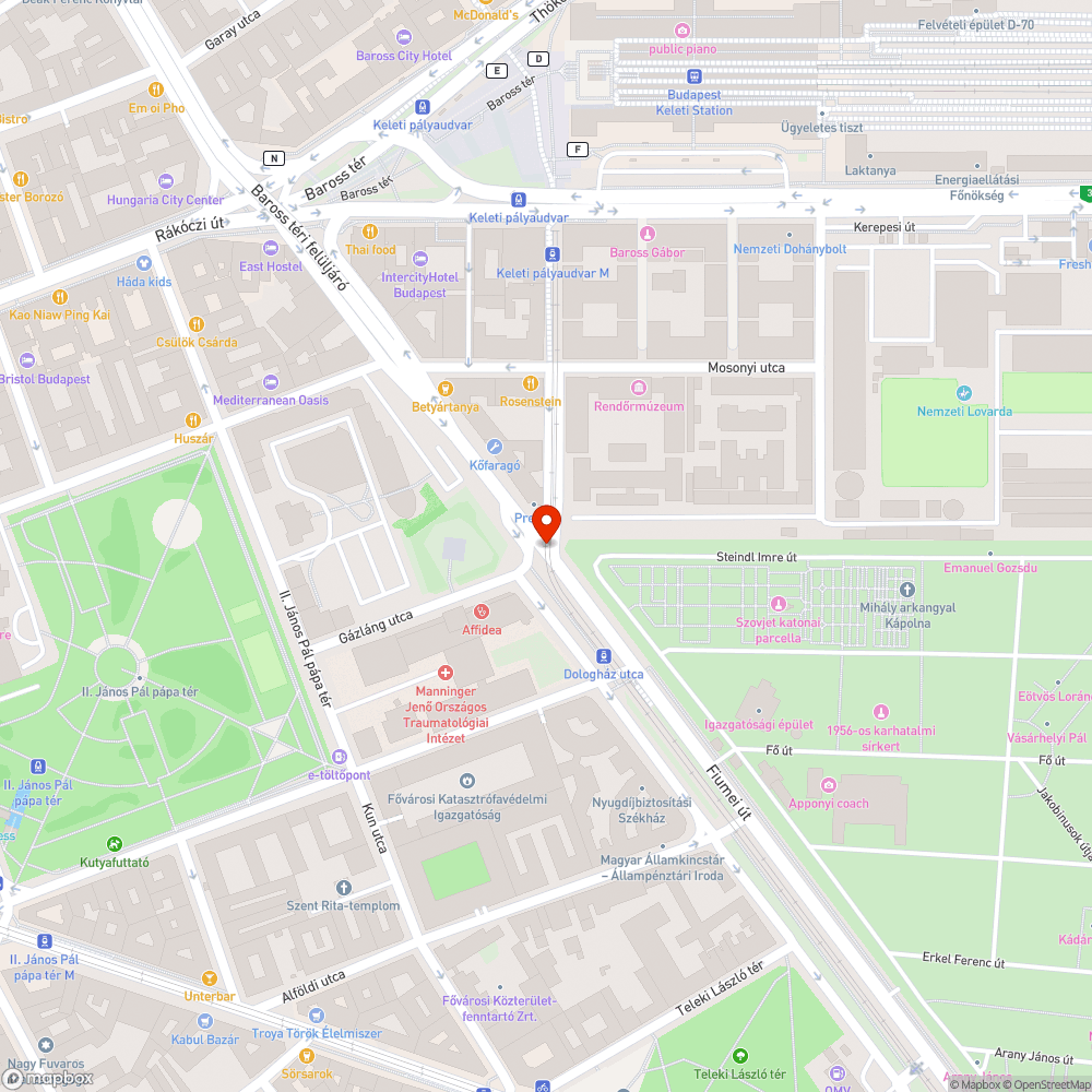 Gazos gyalogátkelő sziget bejelentés helye