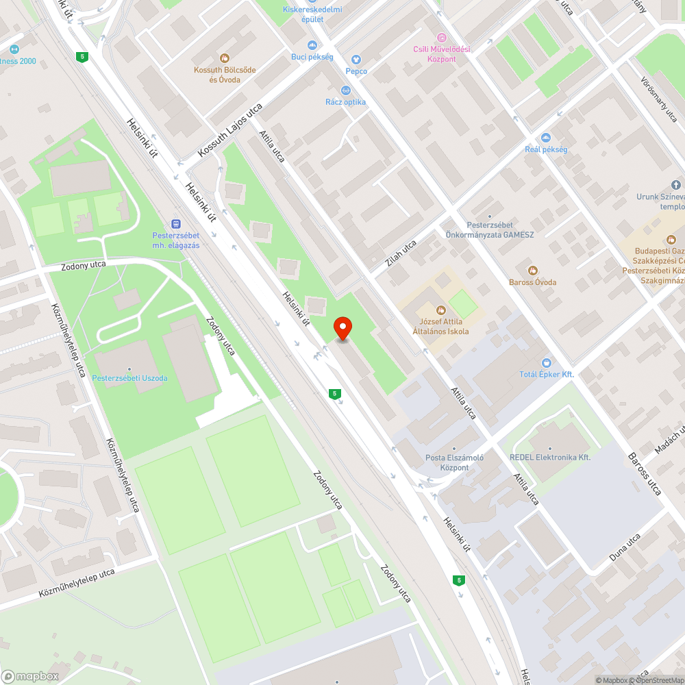 Felborított szelektívhulladékgyűjtő konténer bejelentés helye