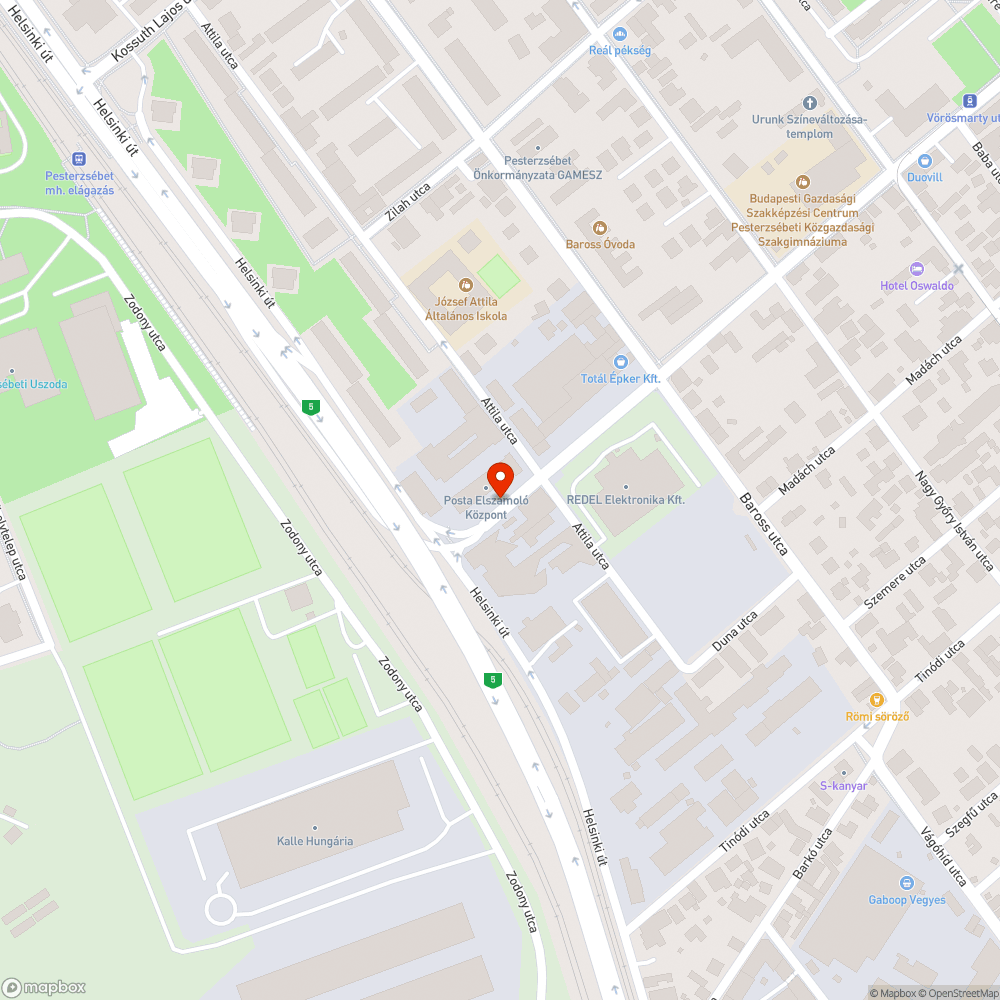 Kint felejtett tárgy bejelentés helye