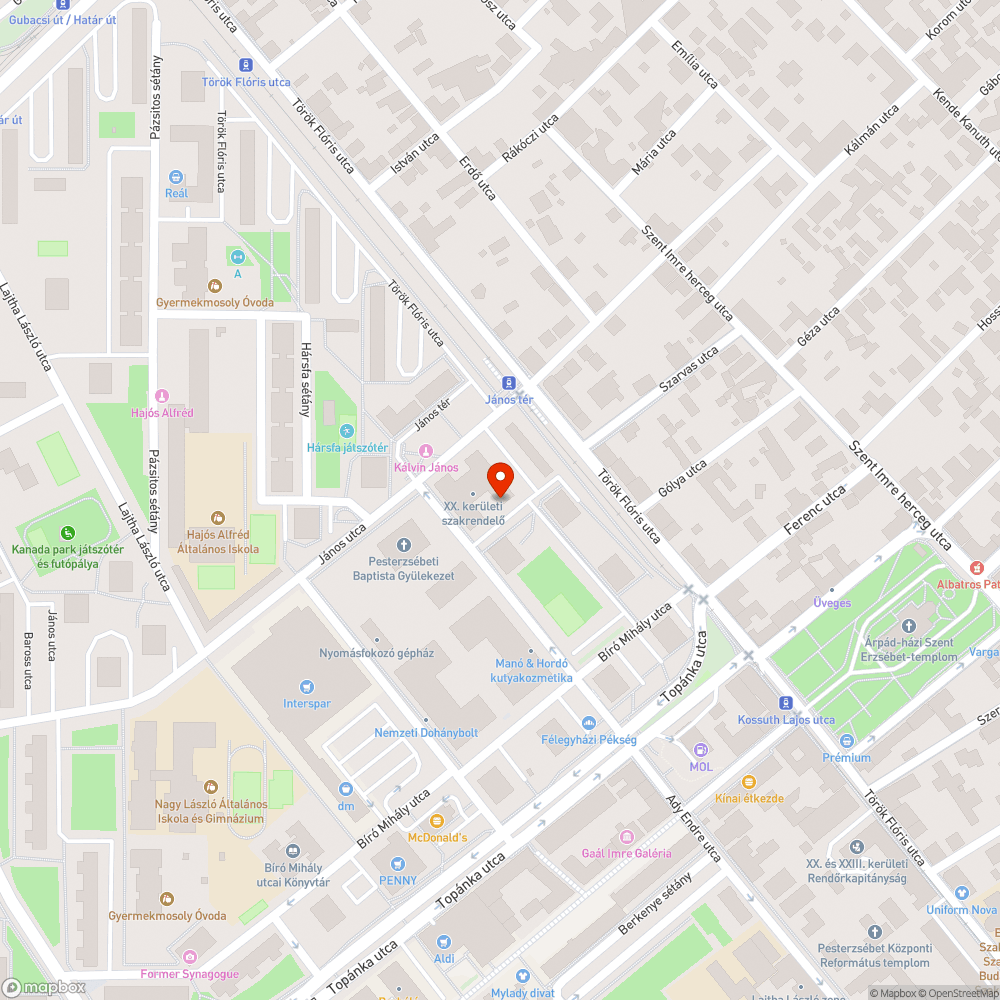 Szemetes, üvegszilánkos terület bejelentés helye