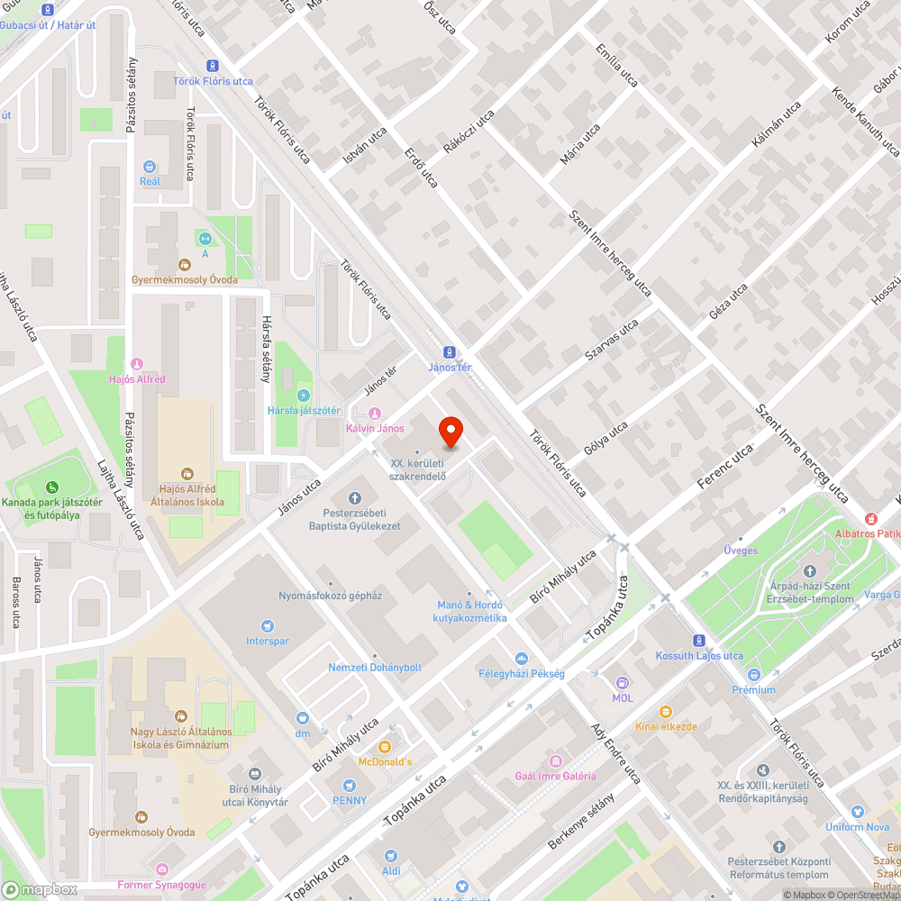 Ferde tábla bejelentés helye