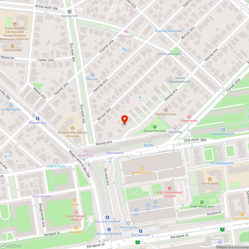 Hónapok óta elhagyott autó bejelentés helye