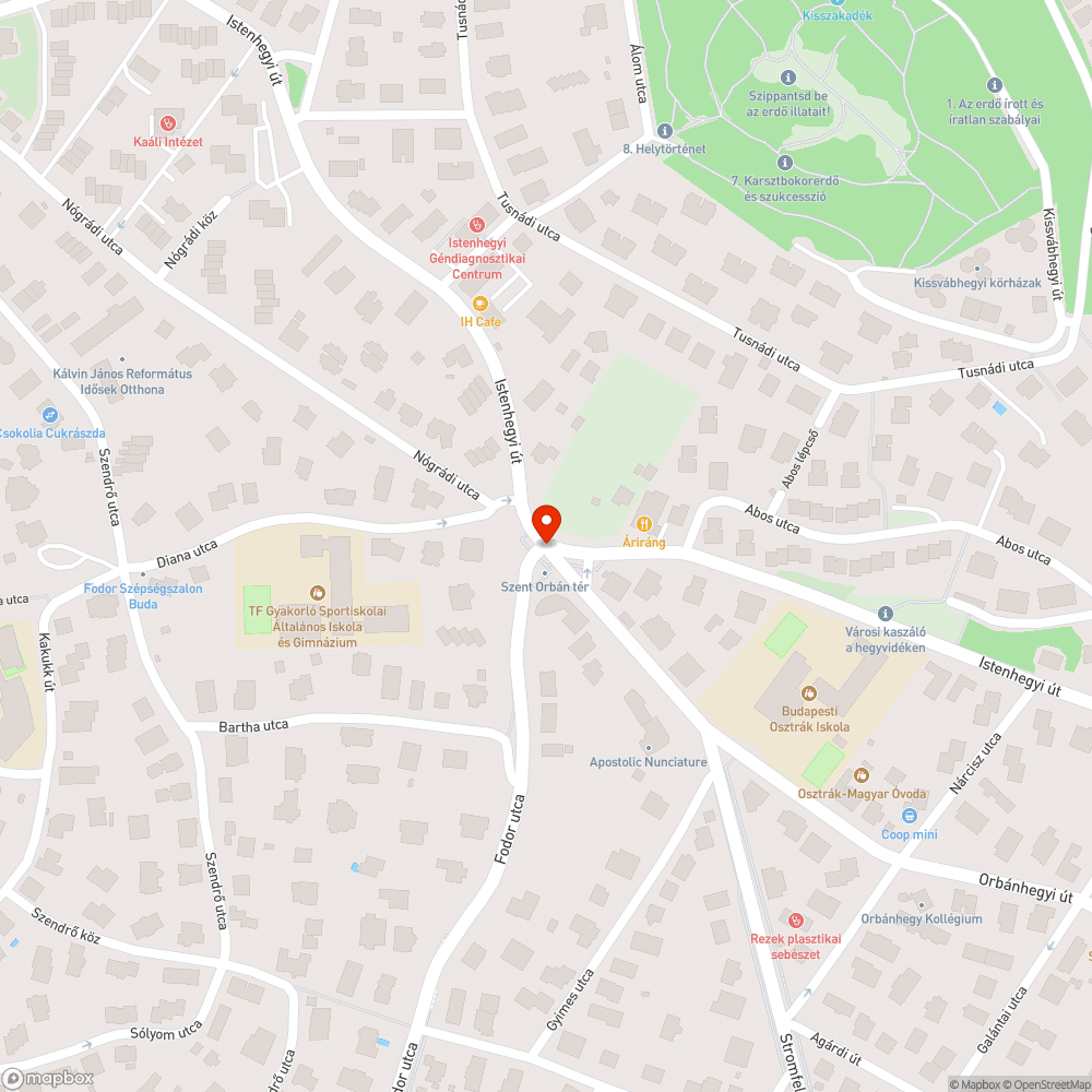 Orbán téri szabálytalan kanyarodás bejelentés helye