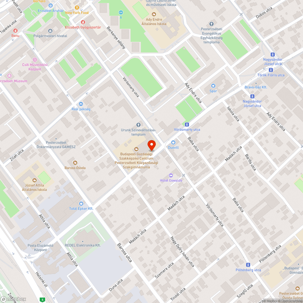 Kátyú a víznyelőnél bejelentés helye