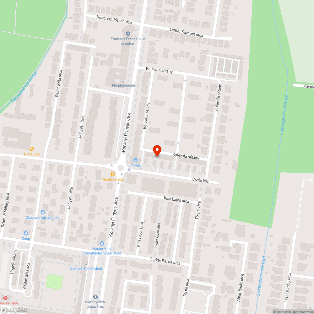 Játszótéri letört ágak bejelentés helye