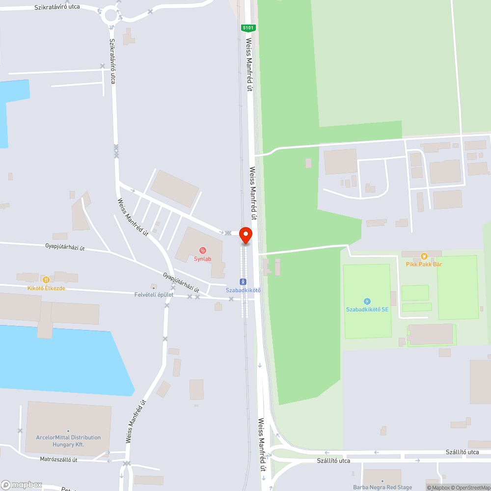 Kidőlt oszlop bejelentés helye