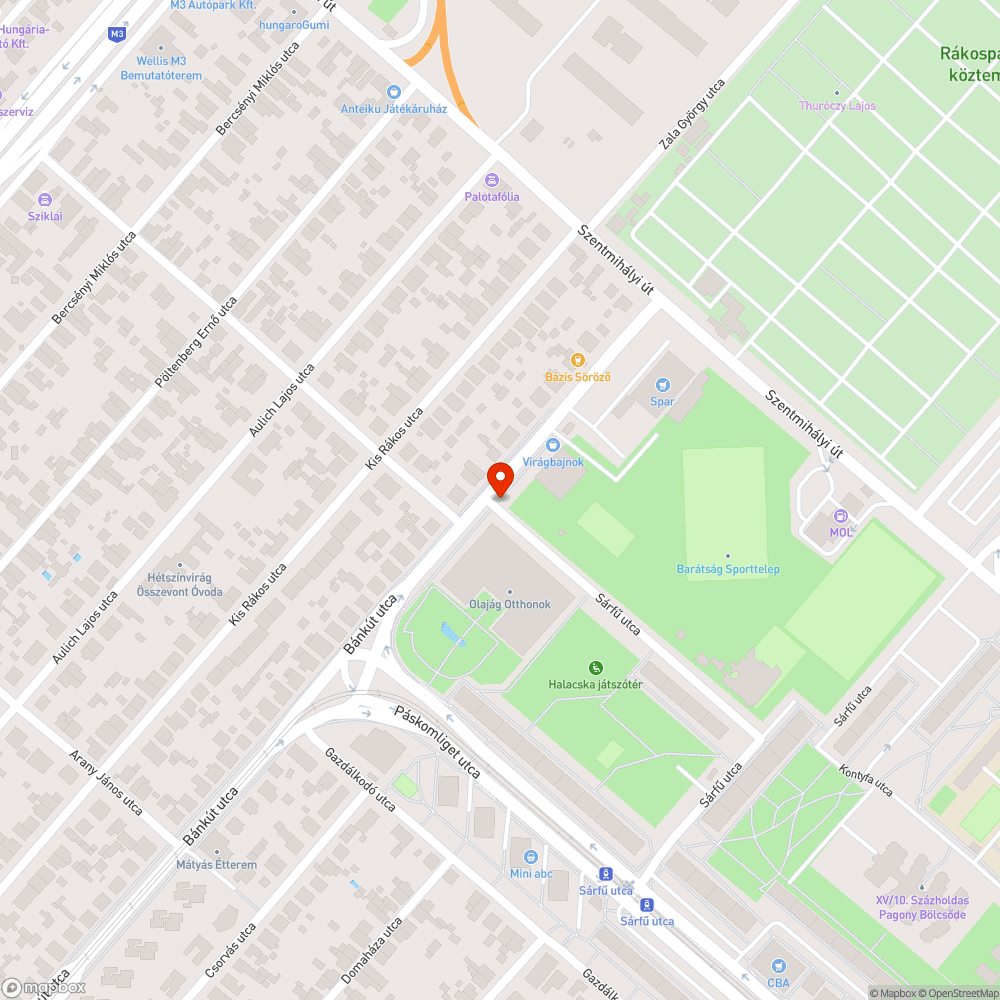 Szemét bejelentés helye