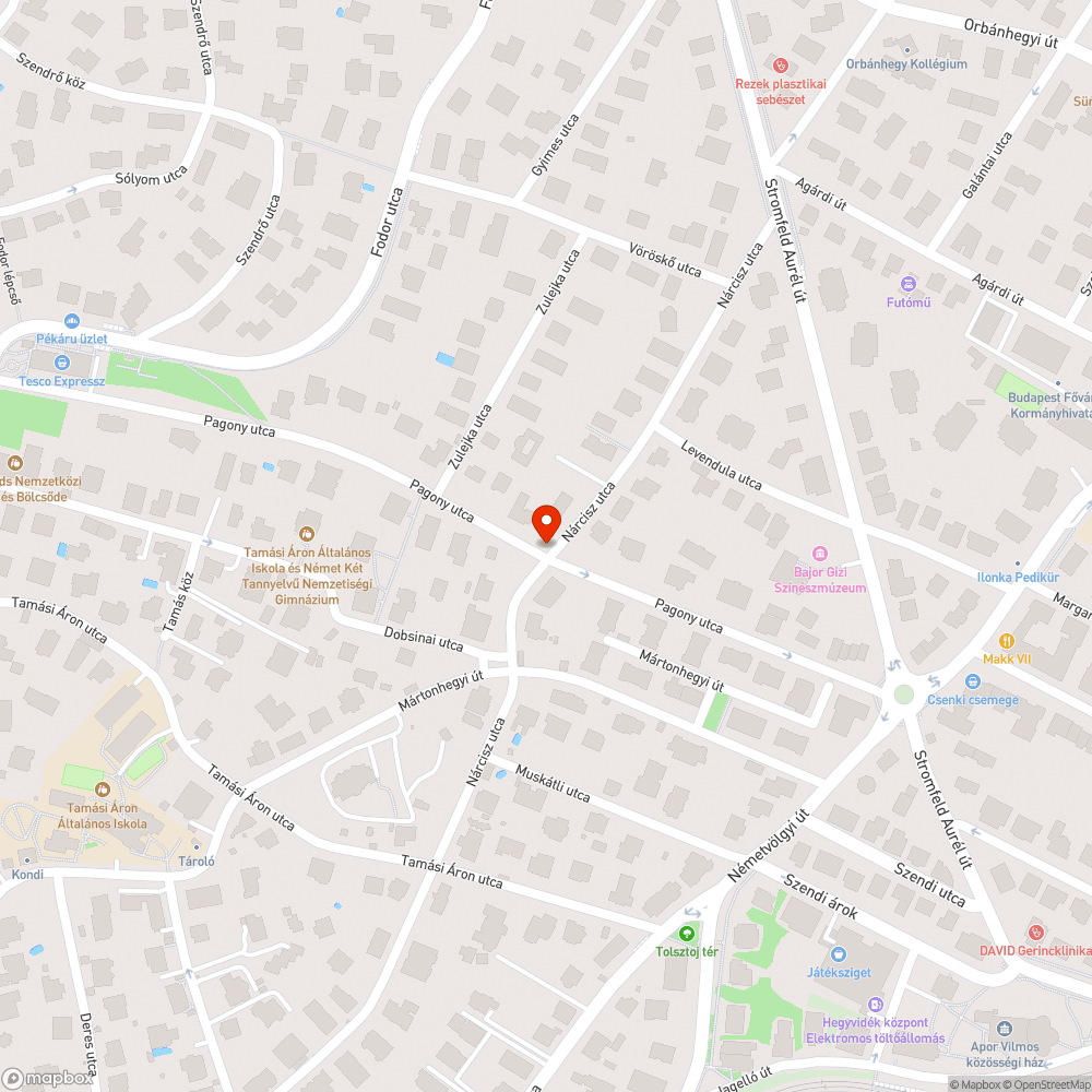 Közvilágítás kiégett bejelentés helye