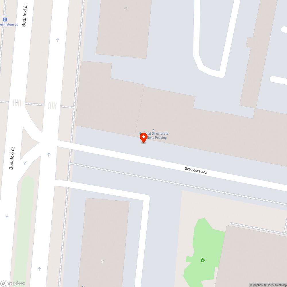 Eldugult esővíz-folyóka bejelentés helye