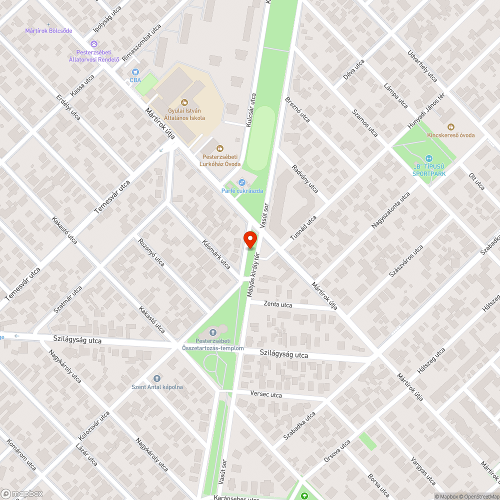 Elhagyott tesco-s bevásárlókocsi bejelentés helye