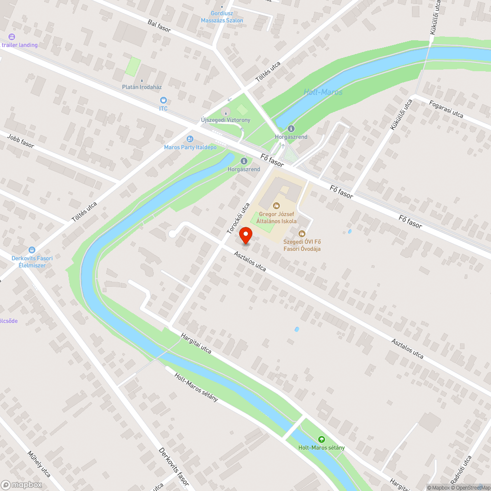 Szeméttel teli csatorna bejelentés helye