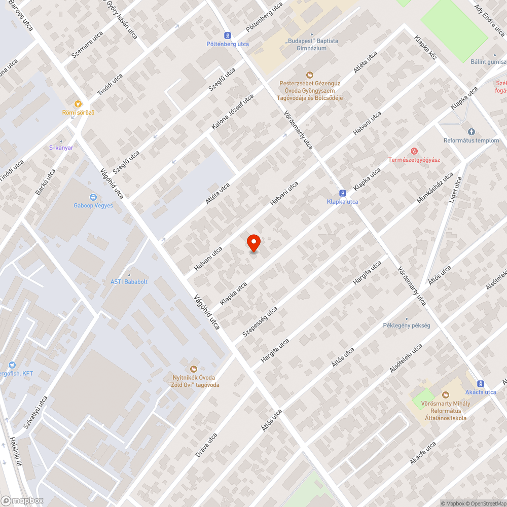 Zavaróan belógó gally bejelentés helye