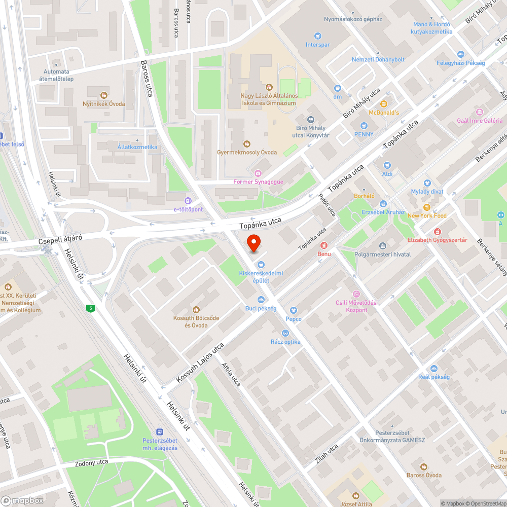 Ferde táblaoszlop bejelentés helye