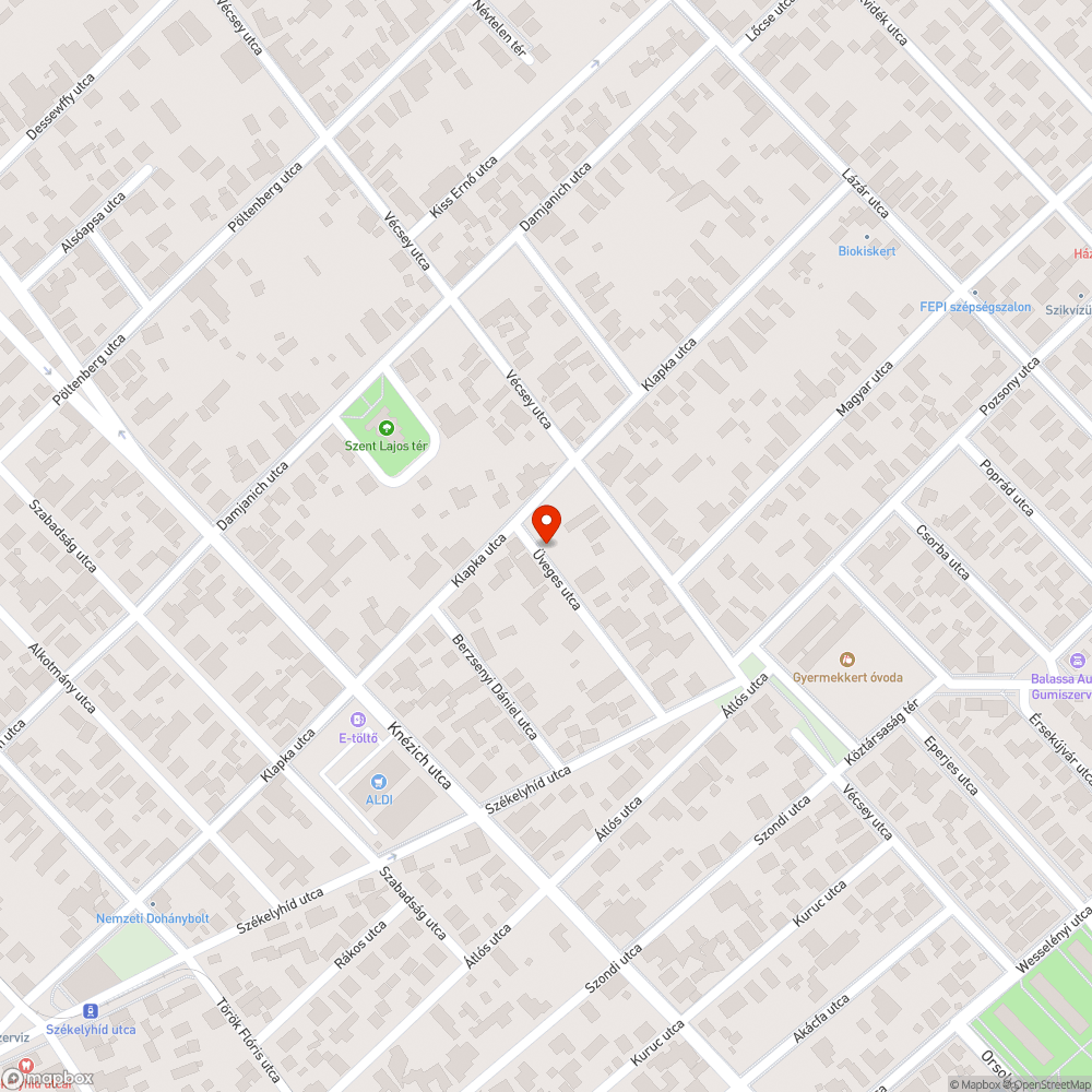 Bálványfák akadályozzák a gyalogosközlekedést bejelentés helye