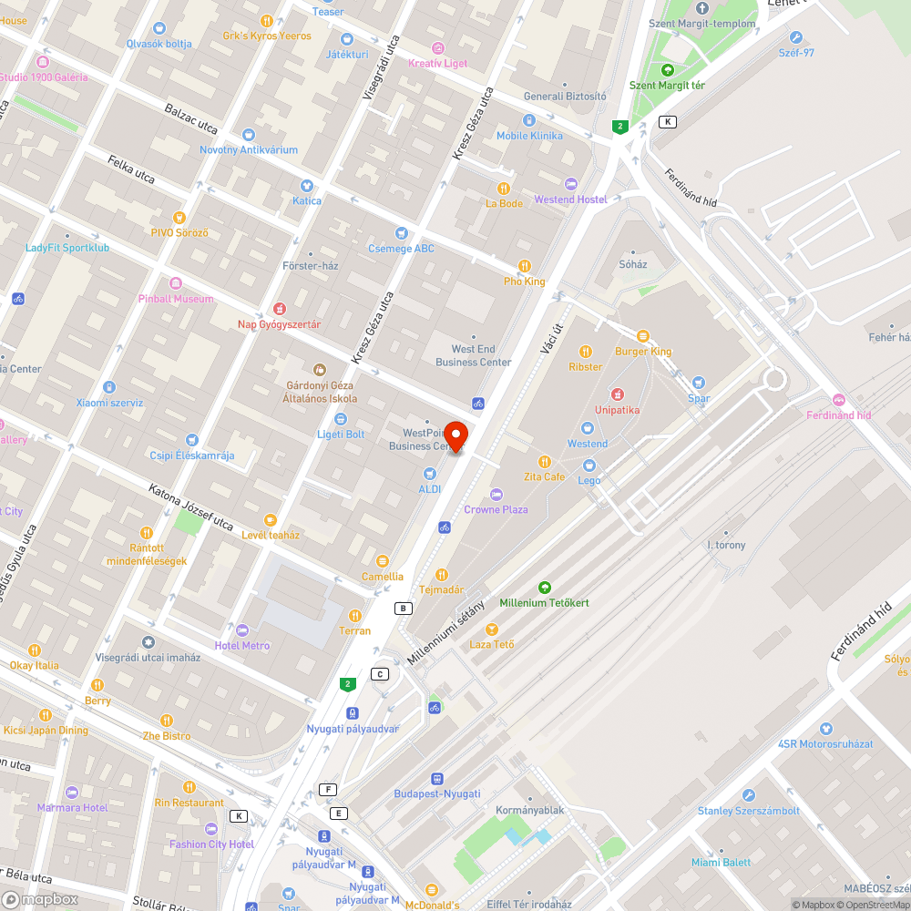 Rongált parkolóautomata bejelentés helye