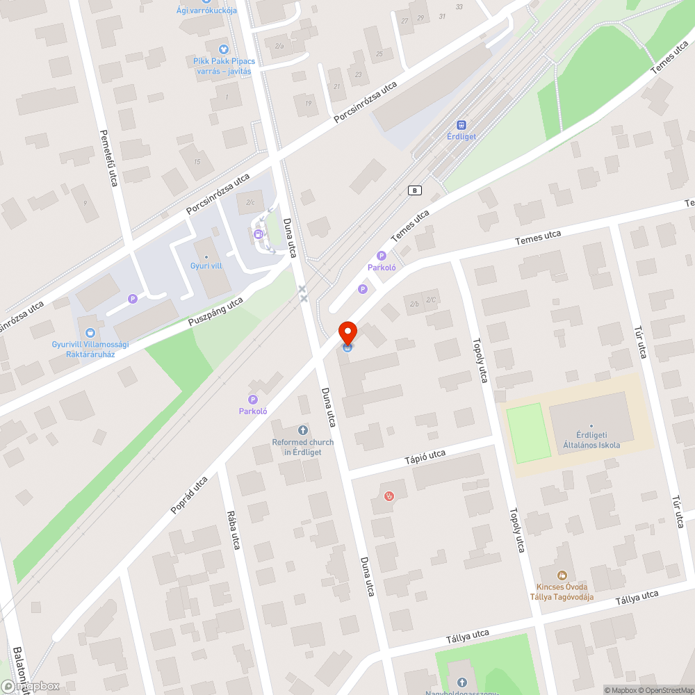 Ruhakupac bejelentés helye