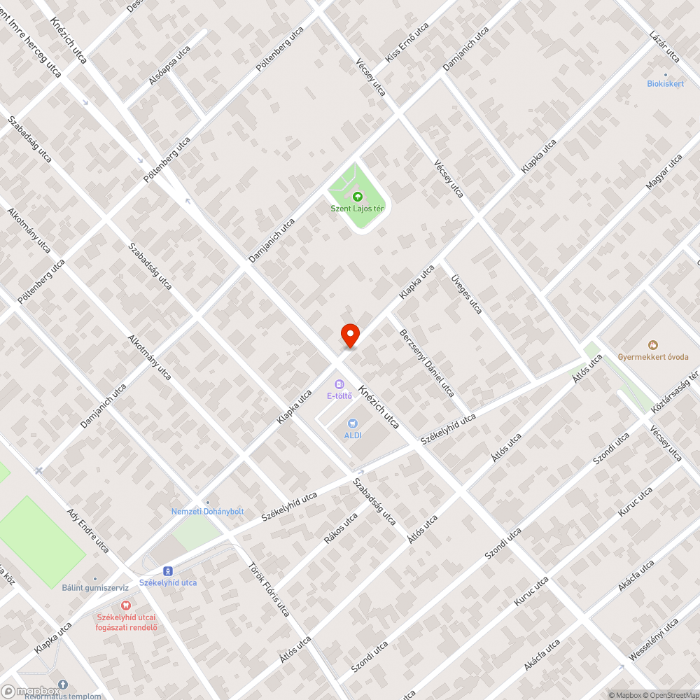 Gyomfa a közműoszlopnál bejelentés helye