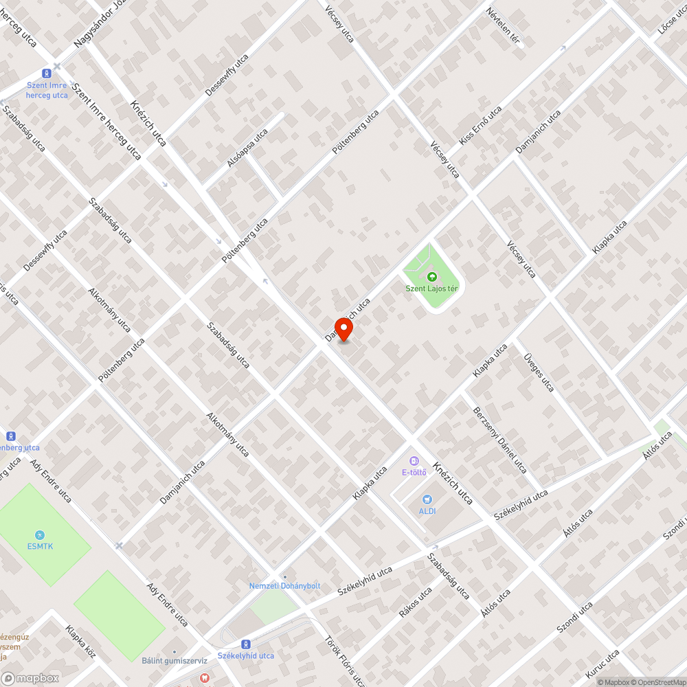 Hiányzó utcanévtábla bejelentés helye