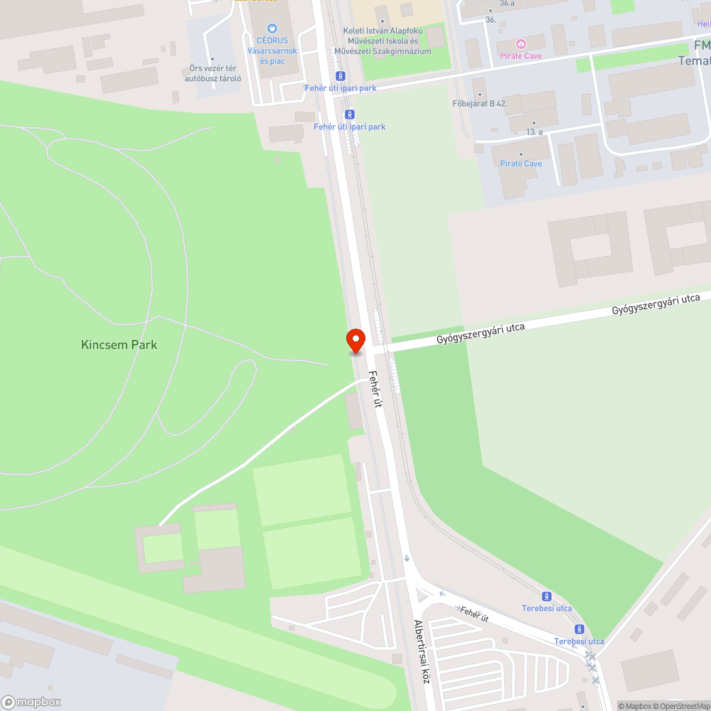 Terelőjelzés nélküli oszlop a kerékpárúton bejelentés helye