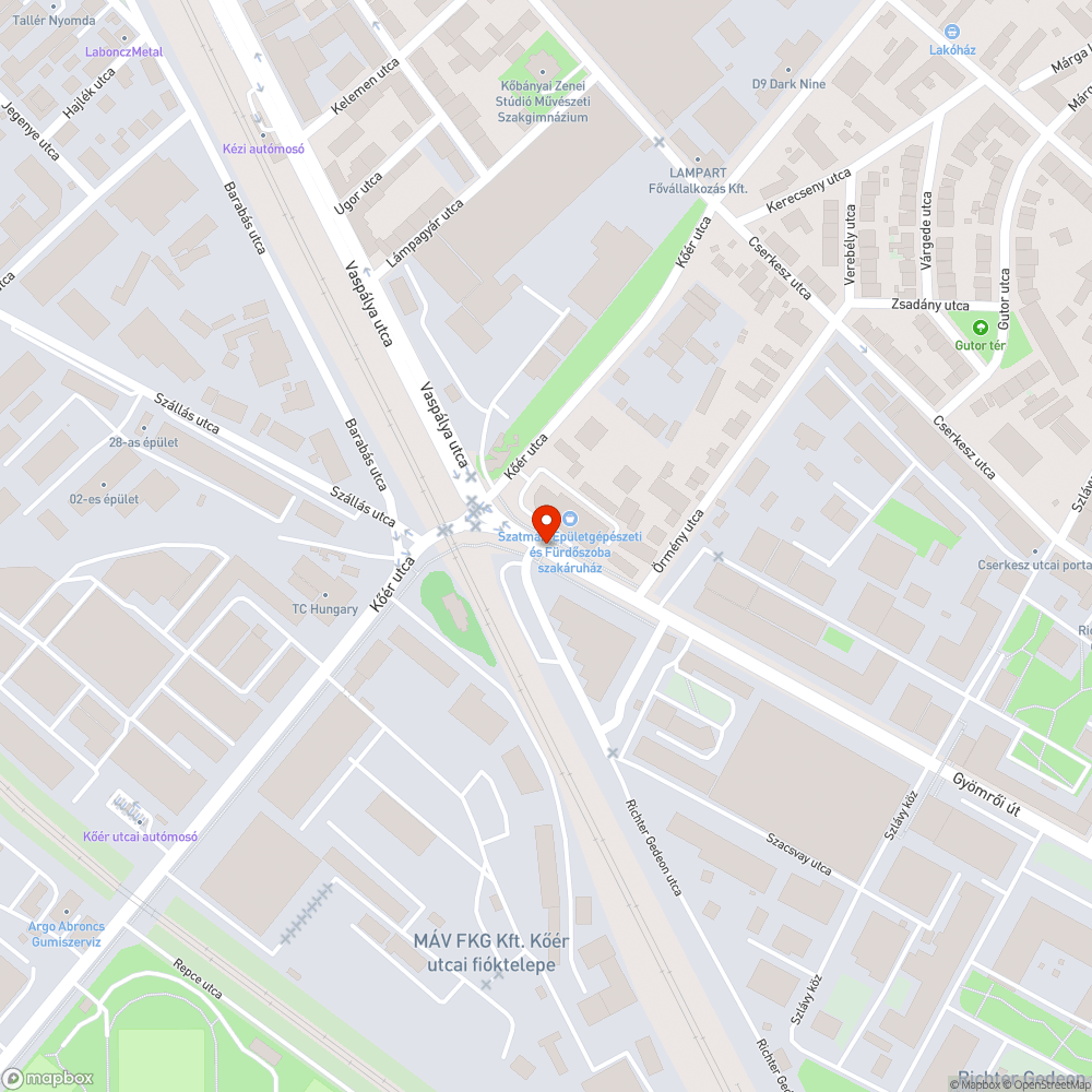 Megkopott zebra a Gyömrői útnál bejelentés helye