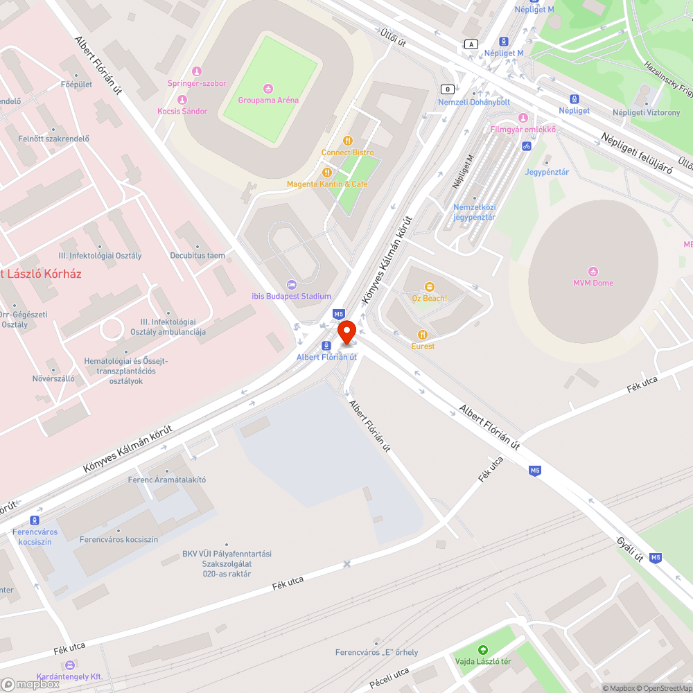 Leszakadt kerékpáros jelzőlámpa bejelentés helye