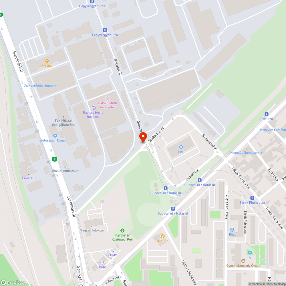 Bálványfa a járdasziget előtt bejelentés helye