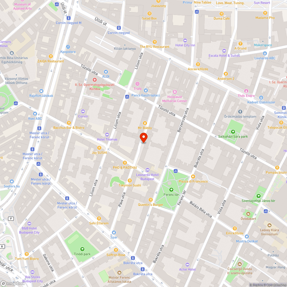 Kiégett lámpa bejelentés helye