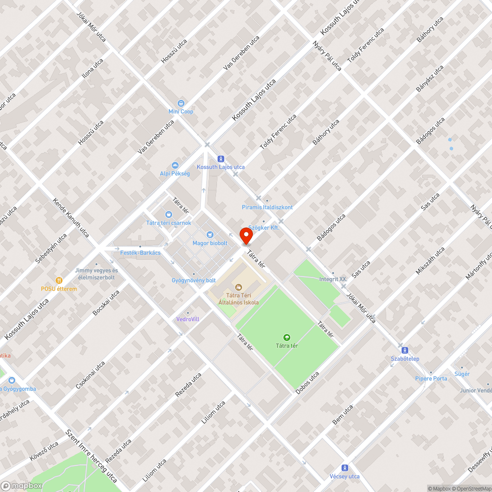 Szemét a sarkon bejelentés helye