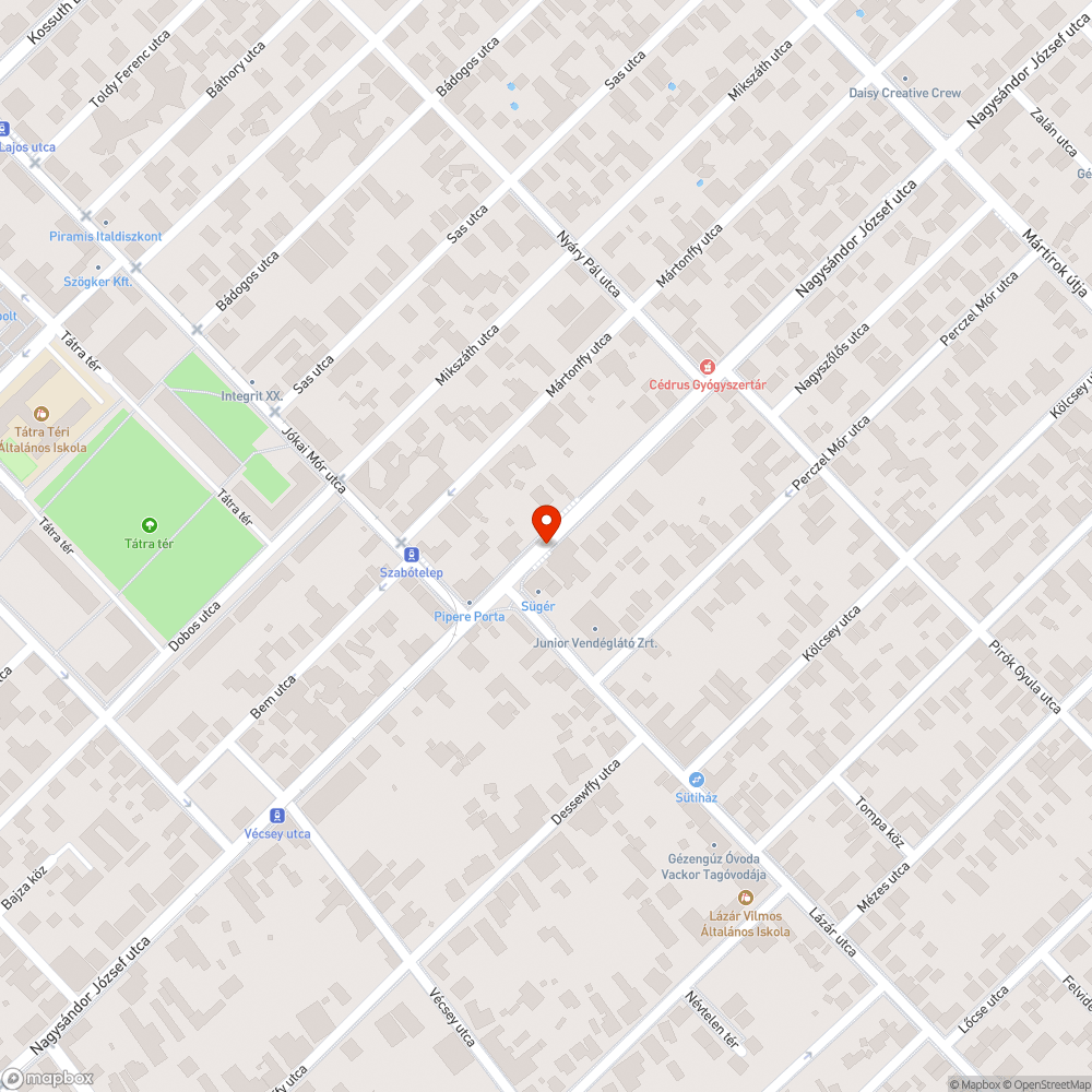 Ferde közműoszlop bejelentés helye